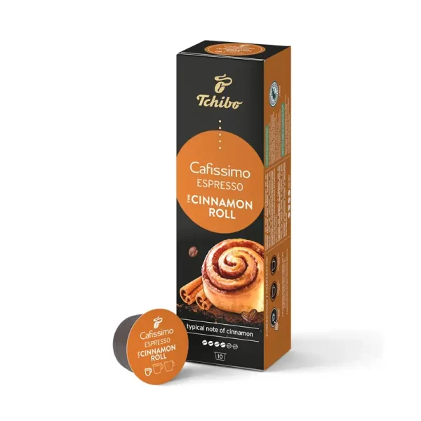 TCHIBO Cafissimo Espresso Cinnamon Roll fahéjas csiga ízesítésű kapszula 10 db