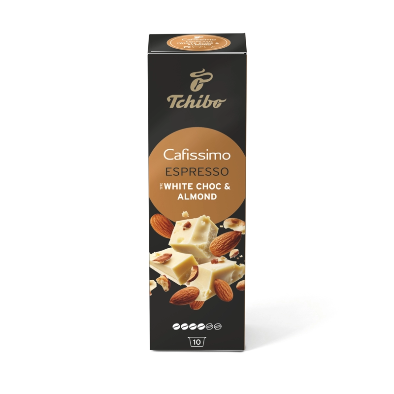 TCHIBO Cafissimo Espresso Fehércsoki és mandula ízesítésű kapszula 10 db